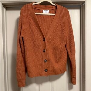 Old Navy Women's Rust Cardigan Sweater